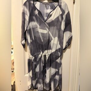 Halston Heritage silk drawstring short Dress